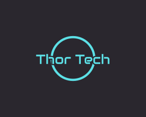 Neon Blue Tech logo design