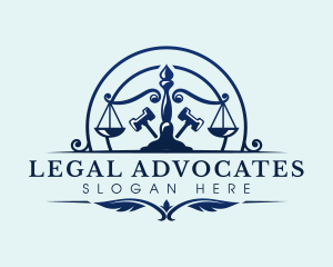 Law Scale Judge  logo design