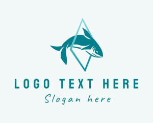 Fin - Marine Shark Aquarium logo design