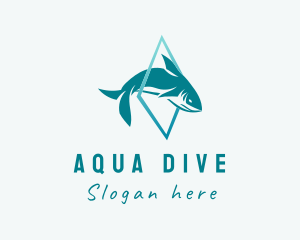 Scuba - Marine Shark Aquarium logo design