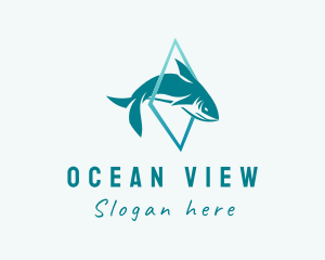 Marine Shark Aquarium  logo design