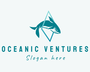 Marine Shark Aquarium  logo design