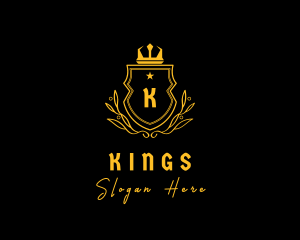 Imperial Gold Crown Crest logo design