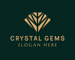 Brown Diamond Crystal logo design