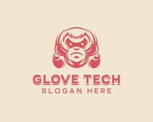 Angry Boxer Monkey logo design