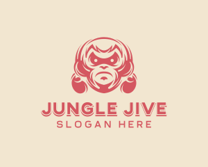 Monkey - Angry Boxer Monkey logo design