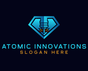 Diamond Laser Engraving logo design