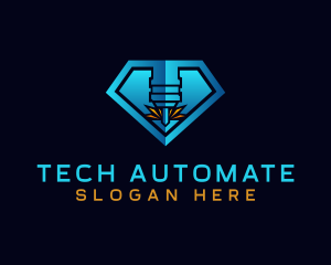Automation - Diamond Laser Engraving logo design