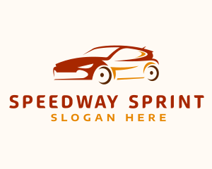 Sedan Race Driver logo design