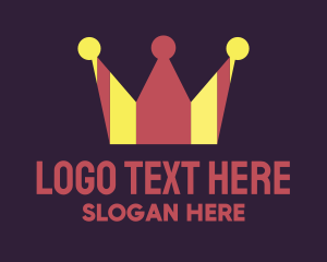 Theatre - Stripes Royal Crown logo design