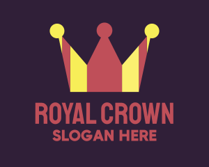 Stripes Royal Crown logo design