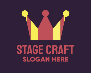 Theatre - Stripes Royal Crown logo design