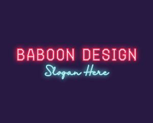 Neon Club Bar logo design