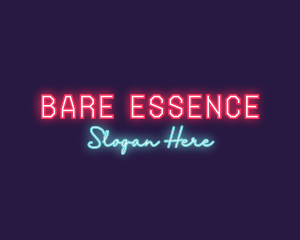 Neon Club Bar logo design