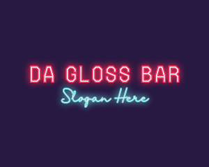 Neon Club Bar logo design