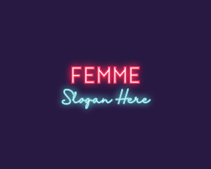 Neon Club Bar logo design