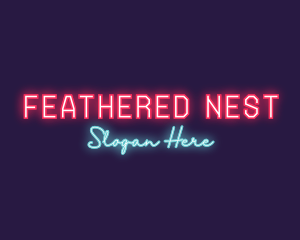 Neon Club Bar logo design