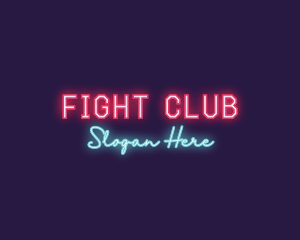 Neon Club Bar logo design