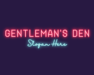 Neon Club Bar logo design