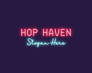 Neon Club Bar logo design