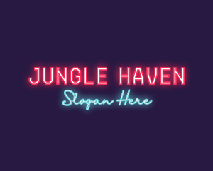 Neon Club Bar logo design