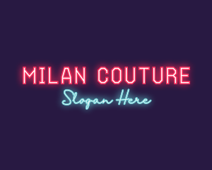 Neon Club Bar logo design