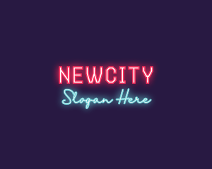 Neon Club Bar logo design