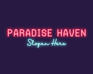 Neon Club Bar logo design