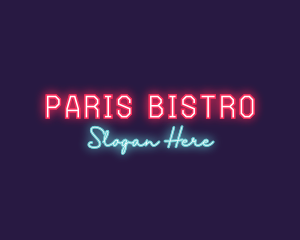 Neon Club Bar logo design