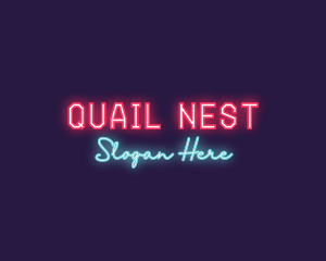 Neon Club Bar logo design