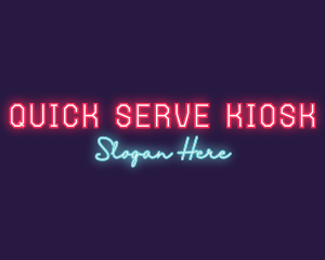 Neon Club Bar logo design