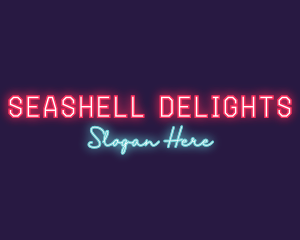 Neon Club Bar logo design