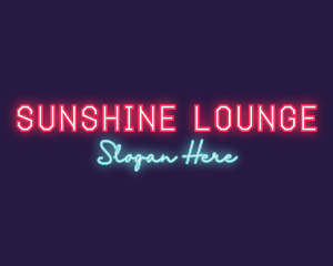 Neon Club Bar logo design