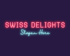 Neon Club Bar logo design