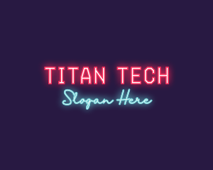 Neon Club Bar logo design