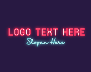 Neon Club Bar logo design