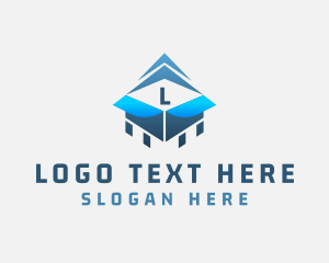 Freight - Cargo Box Logistics Mover logo design