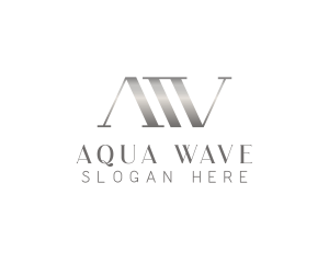 Luxury Hotel Letter AW logo design