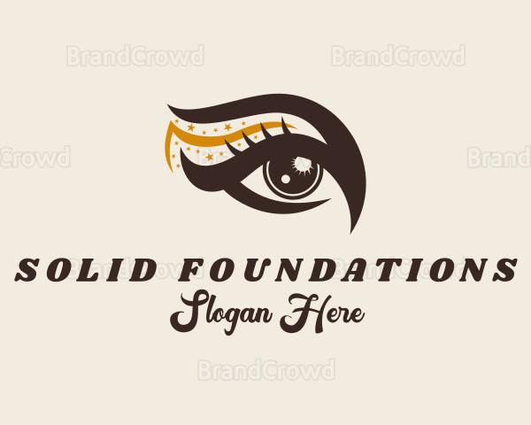 Beauty Eyelash Sparkle Logo