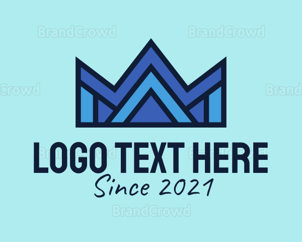 Modern Geometric Crown Logo