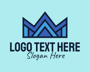 Modern Geometric Crown  Logo