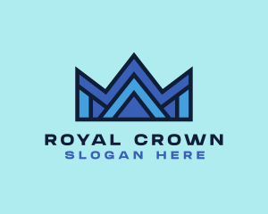 Modern Geometric Crown  logo design