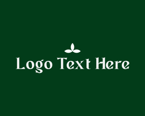 Wordmark - Elegant Organic Leaf logo design