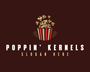 Popcorn - Popcorn Cinema Snack logo design