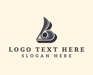 Retro - Studio Brand Letter L logo design