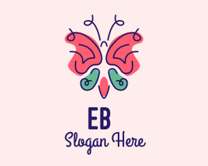 Fairy Tale - Cute Feminine Butterfly logo design