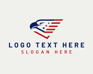 America - Patriotic American Eagle logo design