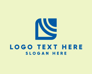 Geometric - Modern Leaf Signal logo design