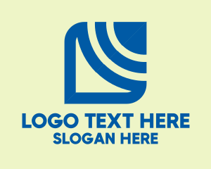Symbol - Blue Corporate Symbol logo design