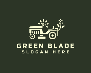 Lawnmower - Lawn Mower Tractor Landscaping logo design